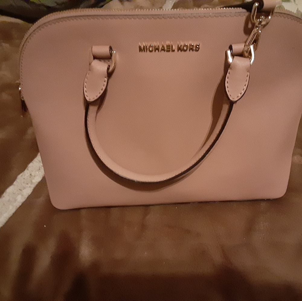 MK rose gold shoulder bag